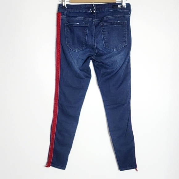 Kut From the Kloth Connie Ankle Skinny With Red Trim Women's Jeans Size 6 - Picture 7 of 9